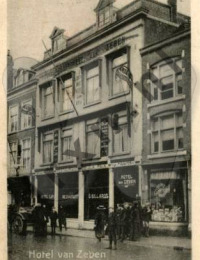Hotel Zeben aan de Wagestraat, na 1935 Molenstraat &#039;s-Gravenhage