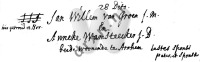 Trouwinschrijving Joannes Wilhelmus ‘Jan’ van Groen en Anna Waemsteker